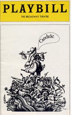 Playbill for the 1974 version of Leonard Bernstein's "Candide," directed by Harold Prince.