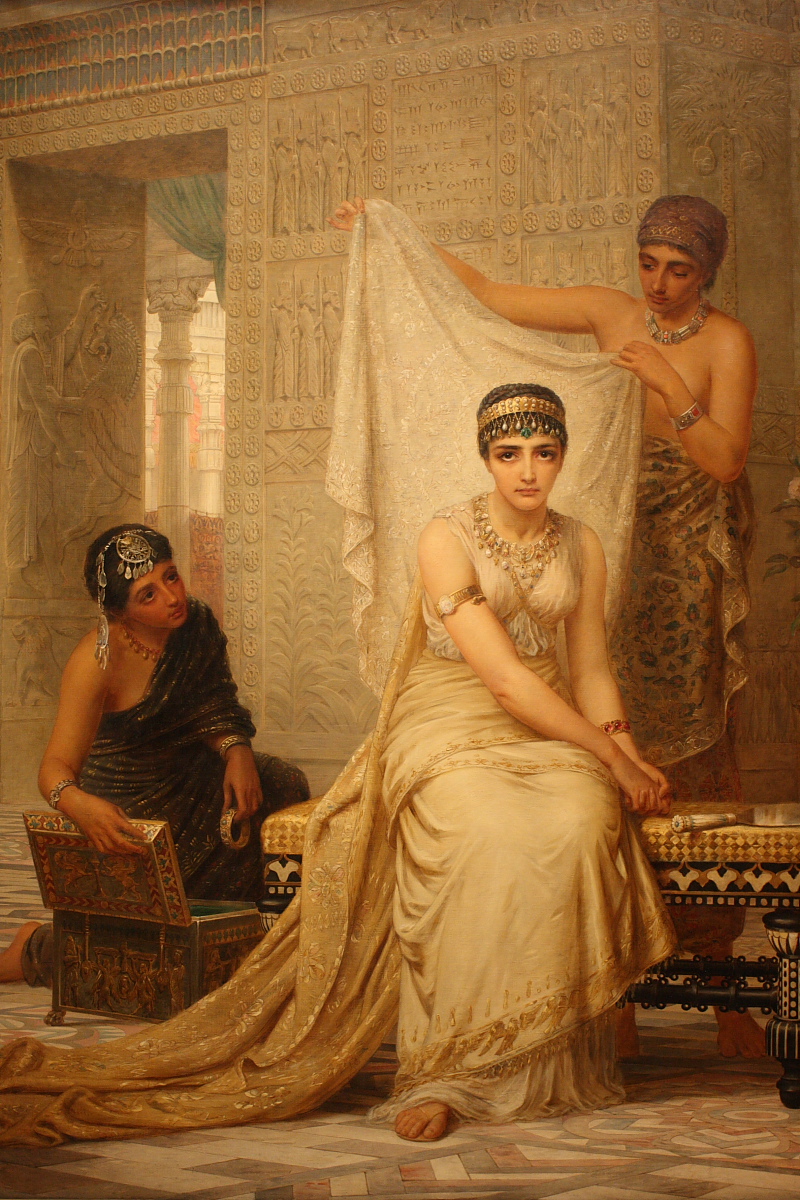 Queen Esther, a painting by Edwin Long (1879) from the National Gallery of Victoria, Melbourne.