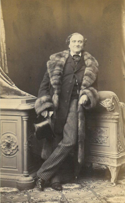 The successful playwright and actor Johann Nestroy in 1860. (Photo: Ludwig Angerer)