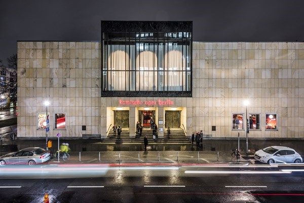 The Komische Oper in Berlin, main entrance. (Photo: Jan Windszus Photography)