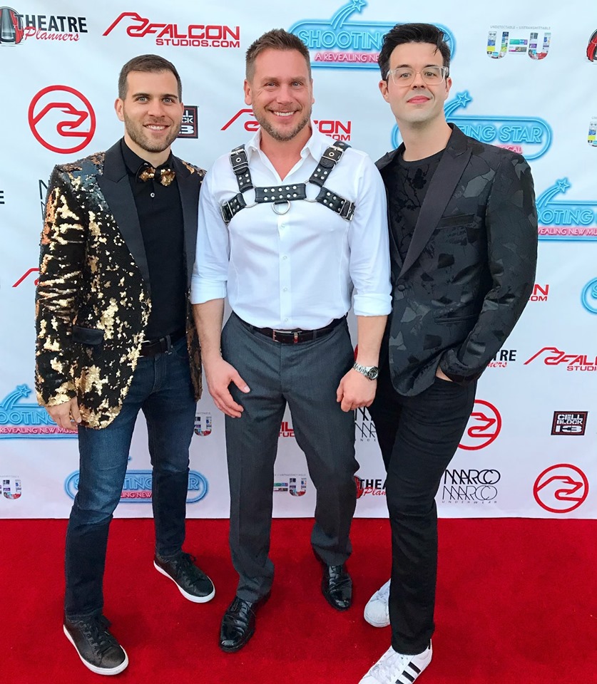The creative team of "Shooting Star": choreographer Jim Cooney, Florian Klein and director Michael Bello (left to right). (Photo: Facebook/ShootingStarMusical)