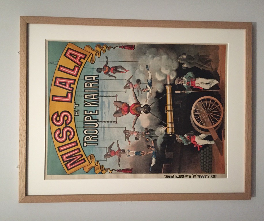 Poster for Miss Lala's circus act, as seen in the exhibition "Le Modèle Noir" at the Orsay Museum, 2019.