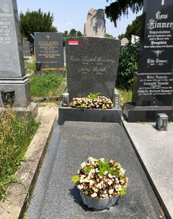 The grave of Rosy Barsony in Vienna. (Photo: Elmar Joura)