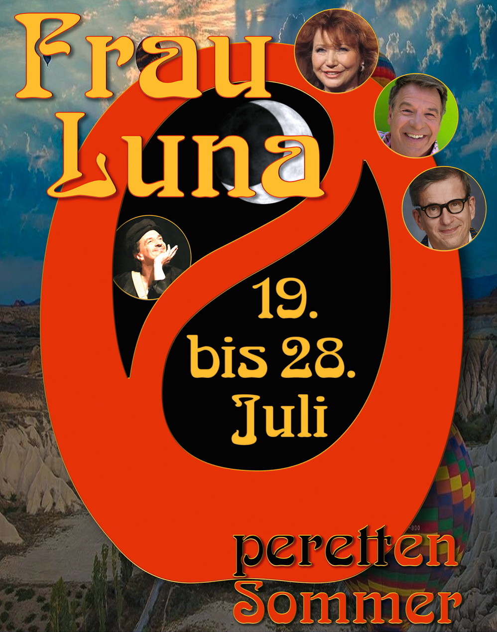 Poster for the 2019 production of "Frau Luna" in Rüdersdorf. (Photo: Rüdersdorfer Operettensommer)