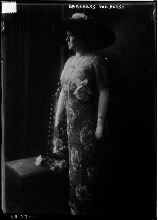 Baroness von Horst, in a portrait from the Library of Congress.