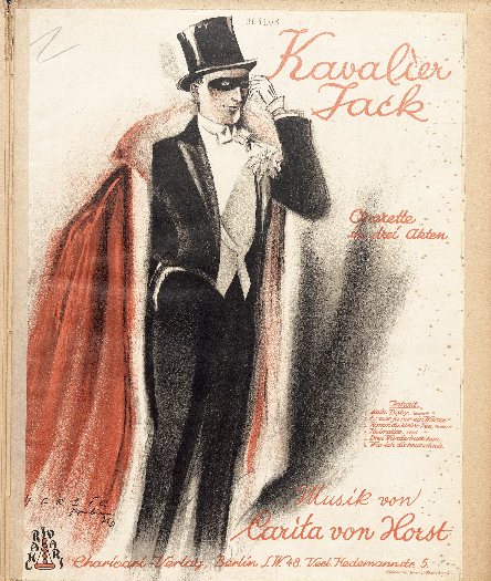 The sheet music cover of "Kavalier Jack."