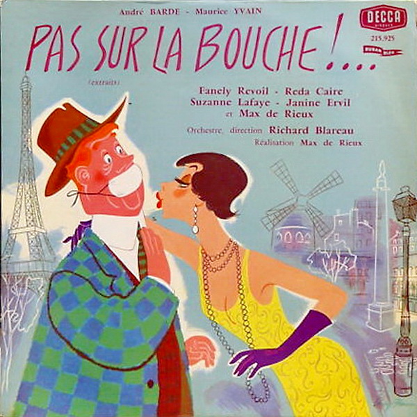 Schallplattenaufnahme von "Pas sur la bouche" mit Fanely Revoil.