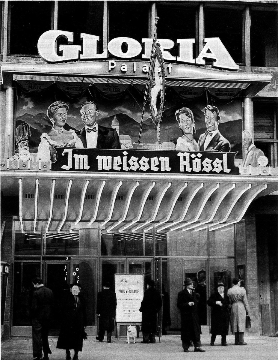 "Im weißen Rössl" at the Gloria Palast cinema in Berlin, 1952. (Photo: Archive of the Operetta Research Center)