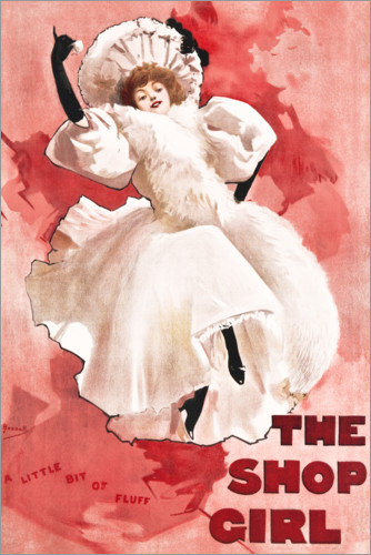 "A little bit of fluff"? Poster for "The Shop Girl."