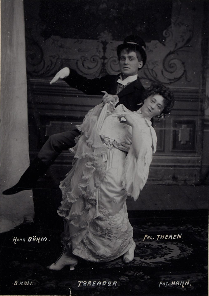 The stars of "Der Toreador" at Theater an der Wien in 1903. (Photo: Johann E. Hahn / Theatermuseum Wien Archive)