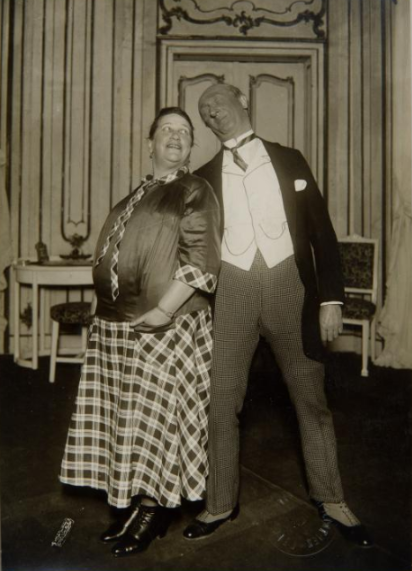 Gisela Werbezirk and Max Brod (who played Severin later) photographed by Atelier Willinger in Vienna, 1929. (Photo: Theatermuseum Wien)