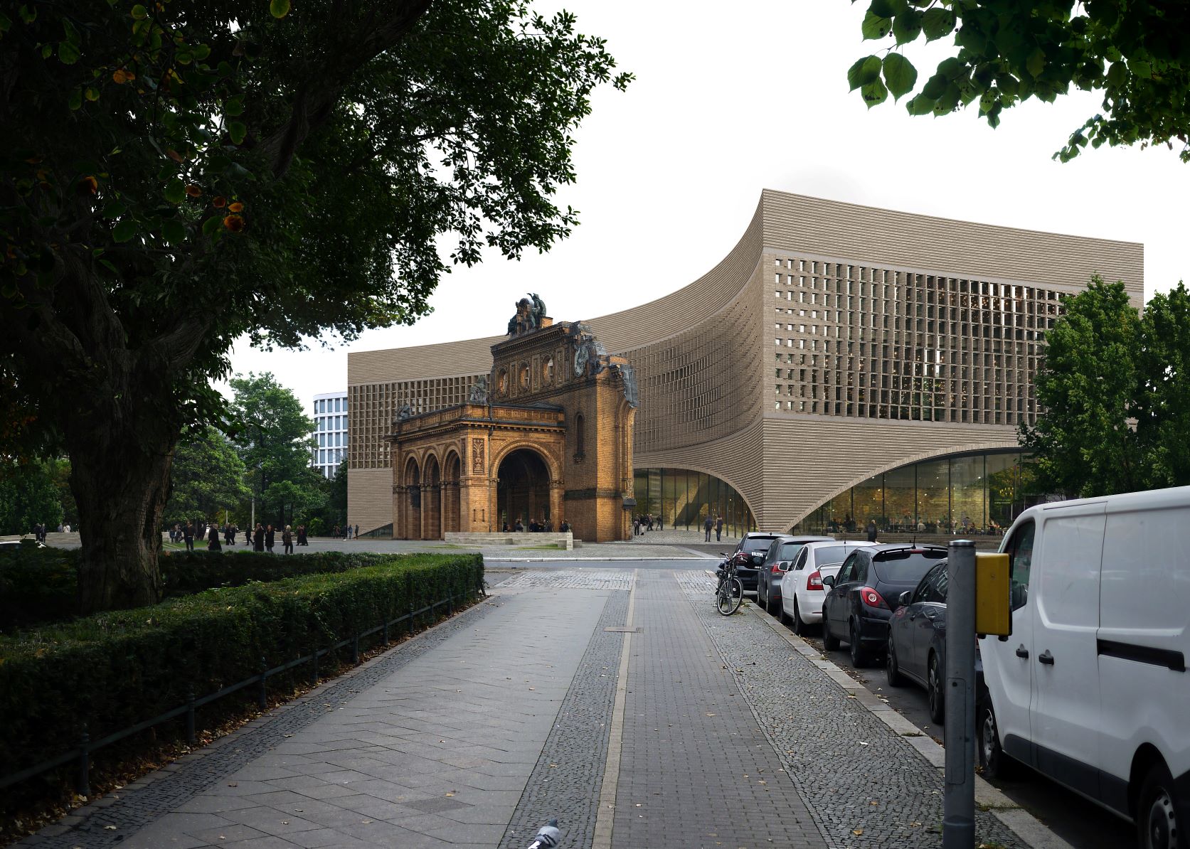 The winner for the new "Exilmuseum" in Berlin at Anhalter Bahnhof. (Photo: Dorte Mandrup Arkitekter A/S, Copenhagen)