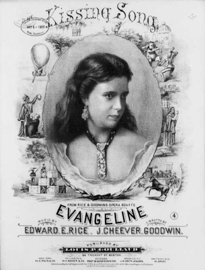 The "Kissing Song" from "Evangeline." (Photo: Library of Congress)