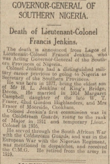 A newspaper article on the death of Captain Francis Jenkins. (Photo: Kurt Gänzl Archive)