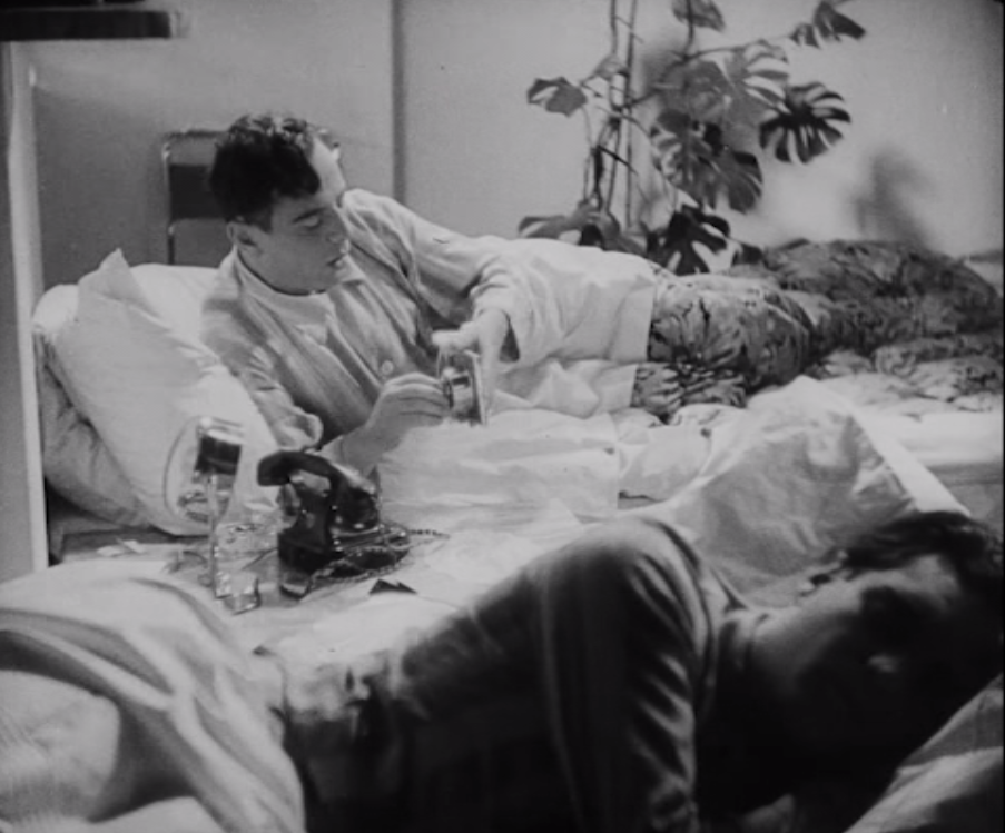 Colleagues and friends: Bobby and Harry in bed together in "Sehnsucht 202." (Photo: Screenshot)