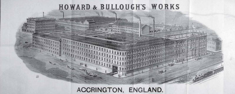 The Howard and Bulloughs Factory in 1892. 