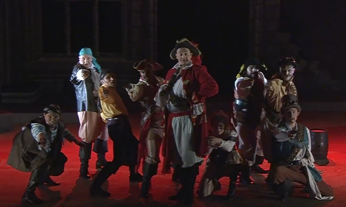 A scene from the "Pirates of Penzance" production, Buxton 2019. (Photo: Screenshot)