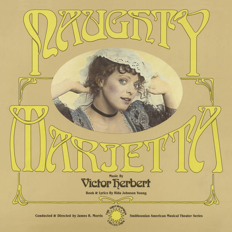 The cover of the "Naughty Marietta" recording, released by Harbinger Records.