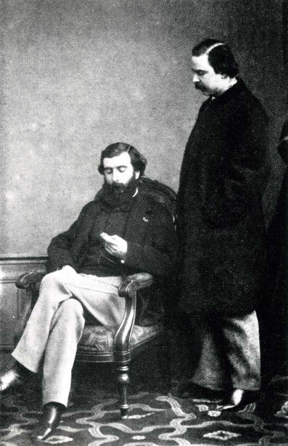 Ludovic Halévy (seated) and Henri Meilhac. (Photo: www.artlyriquefr.fr)