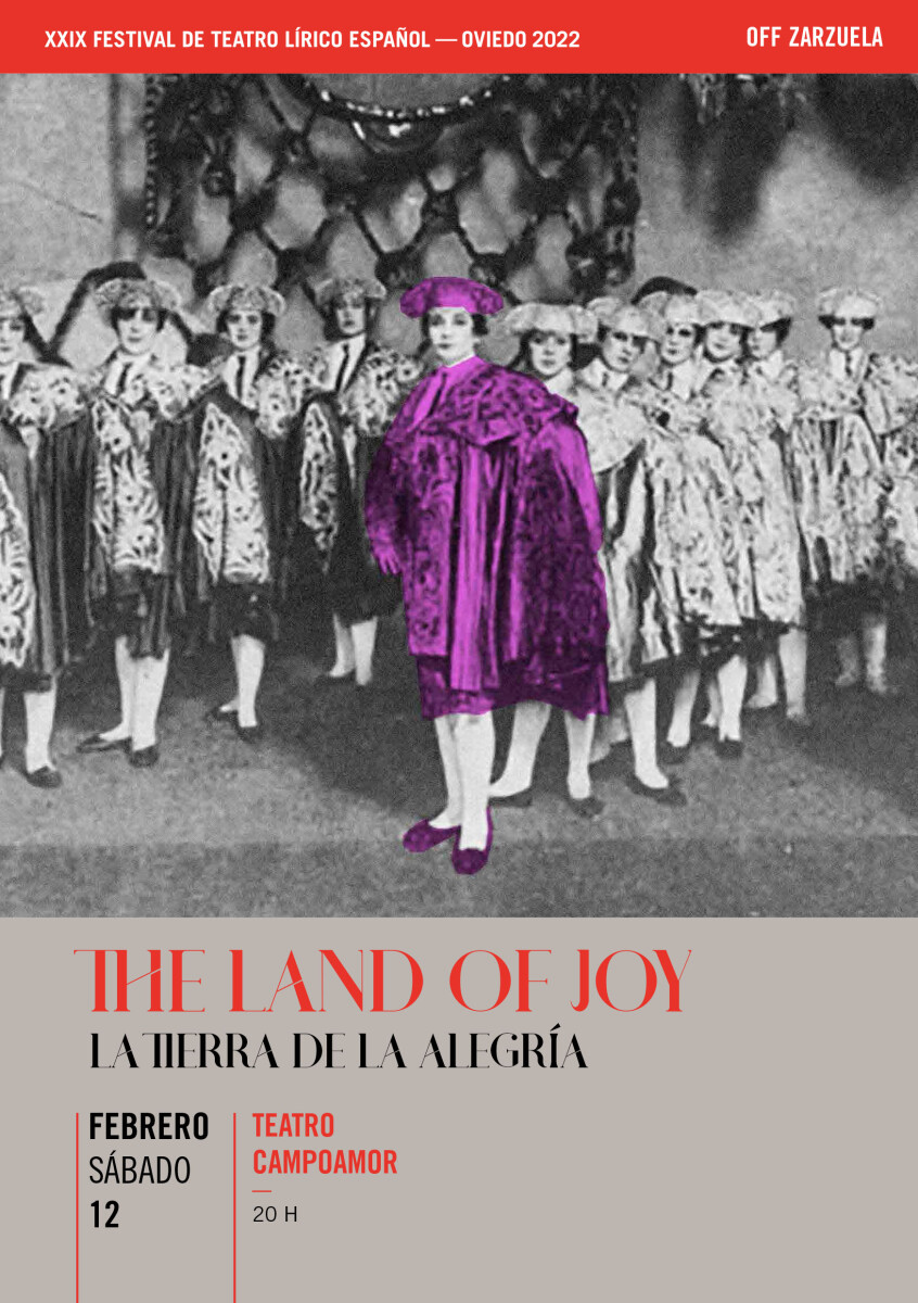 Poster of the production of "The Land of Joy", 2022. (Photo: Teatro Campoamor, Oviedo)