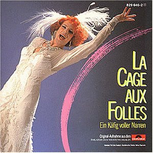 The cast album of "La Cage aux Folles" with Helmut Baumann as Zaza. (Photo: Polydor Records)