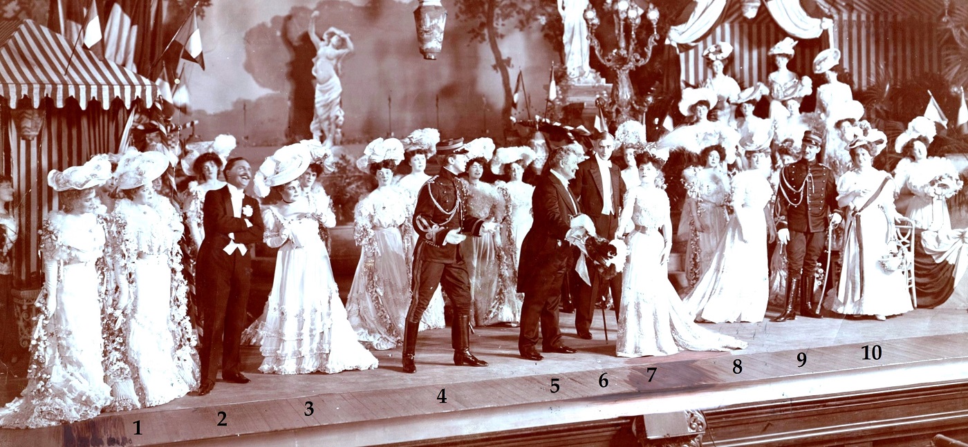 The Charity Bazaar scene from the 1905 production of "Mlle. Modiste." (Photo: John Guidinger Collection)