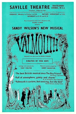 Flyer of the original 1959 production of "Valmouth" at the Saville Theatre. (Photo: Wiki Commons)