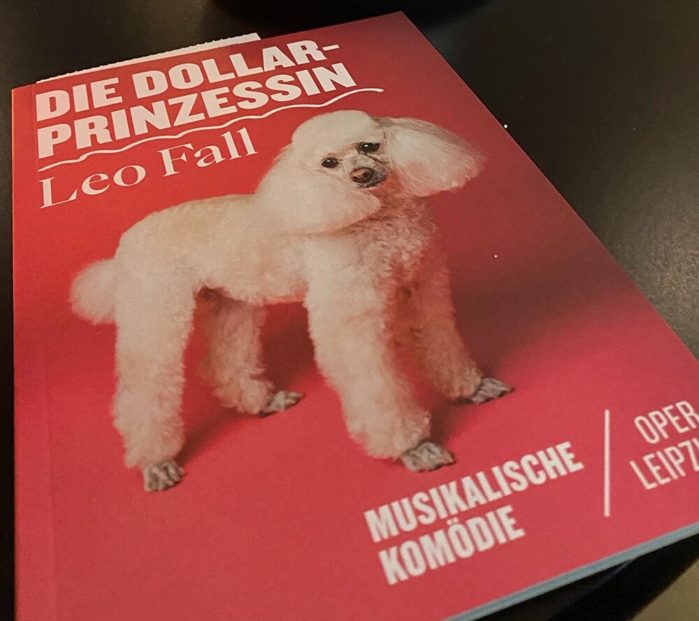 The program booklet for "Dollarprinzessin" at Musikalische Komödie Leipzig. (Photo: Private)