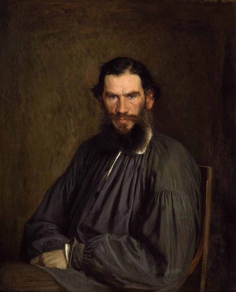 Portrait of Leo Tolstoy by Ivan Kramskoi, 1873.