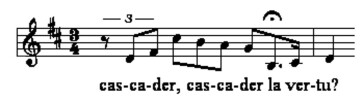 The "cascader" moment from the "Invocation of Venus" in Offenbach's "Belle Hélène".