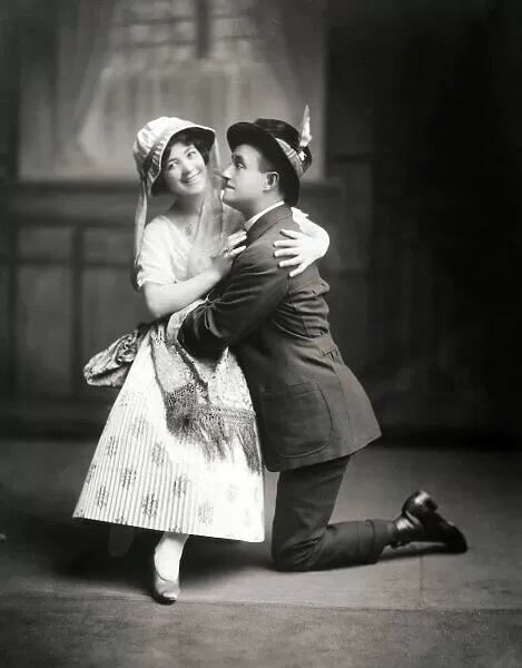 Emma Trentini and Clifton Crawford in the 1915 Friml operetta "The Peasant Girl". (Photo: Unknown)