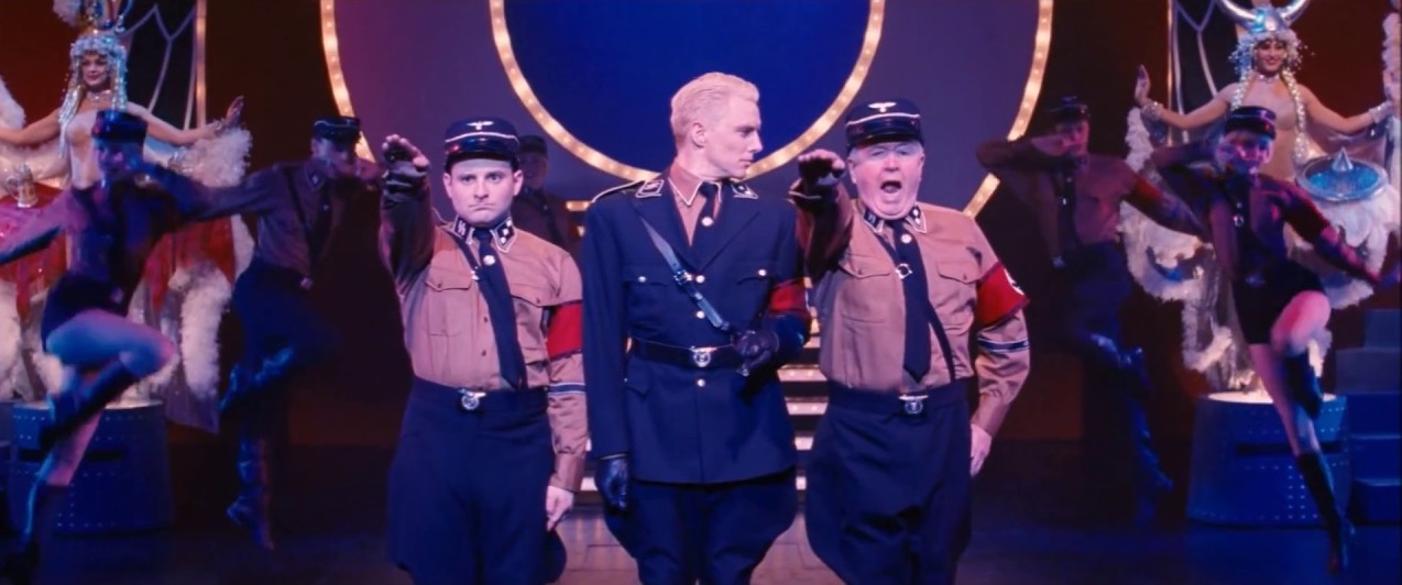 The "Springtime for Hitler" scene from the Mel Brooks musical "The Producers", with John Barrowman as a blond Nazi character. (Photo: YouTube /  jotauve)