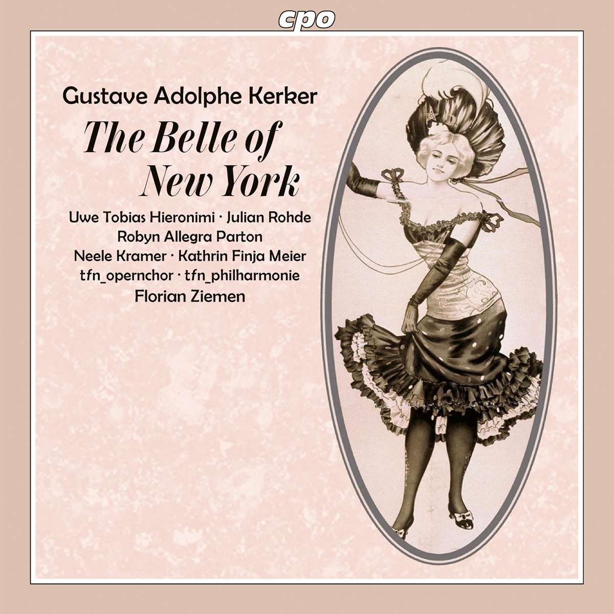 CD cover for "The Belle of New York" conducted by Florian Ziemen. (Photo: cpo)