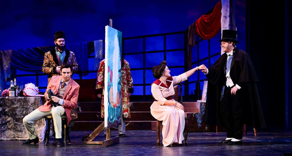 Jack Murphy, Christine Price, Jacob Allen in “The Count of Luxembourg” at Ohio Light Opera. (Photo: Matt Dilyard)