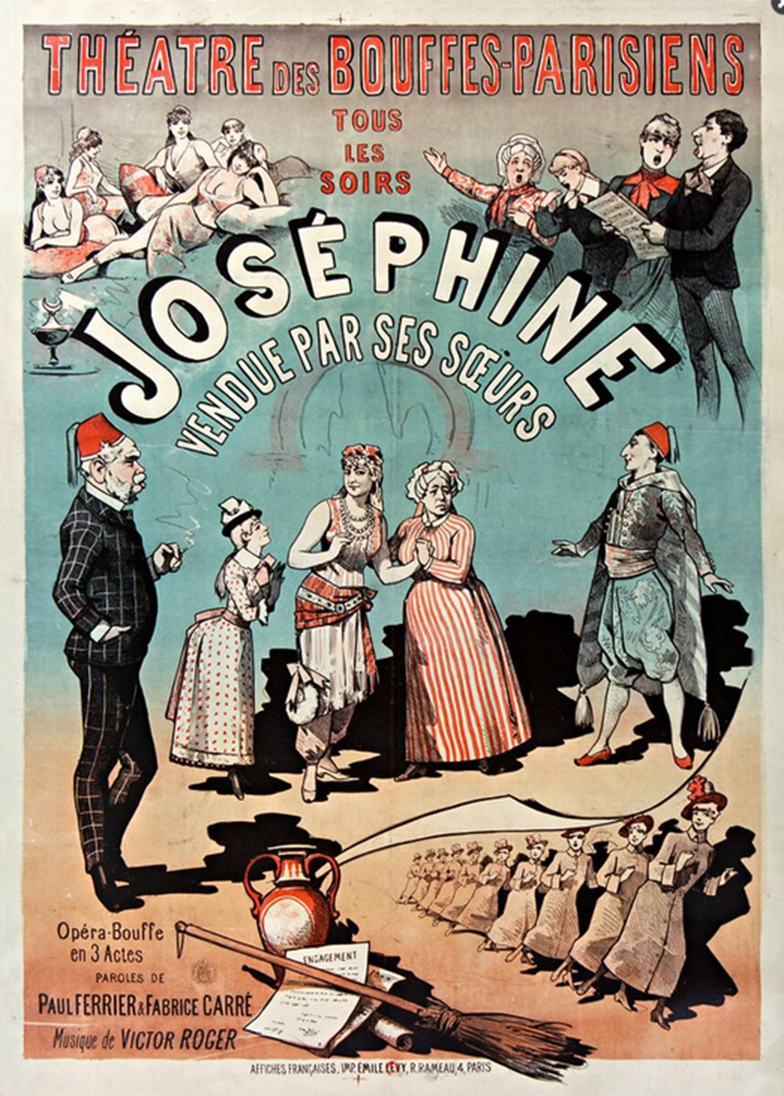 Poster for the original production of "Joséphine vendue par ses soeurs" in Paris. (Photo: theatremusicaloperette.fr)