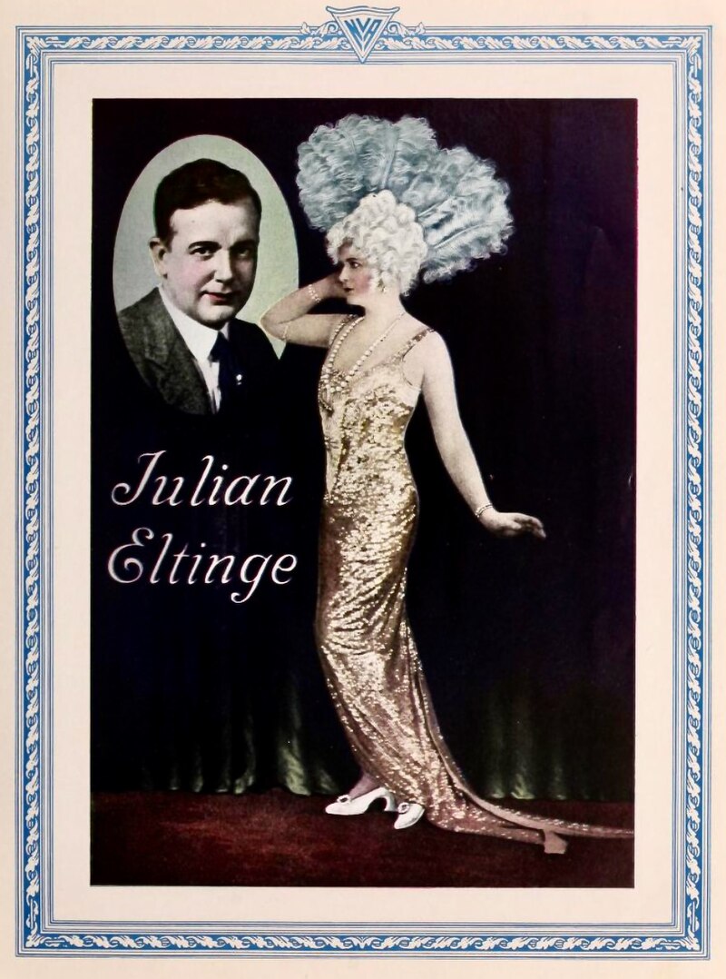 Julian Eltinge as seen on the cover of a program in 1925. (Photo: NVA / author unknown)