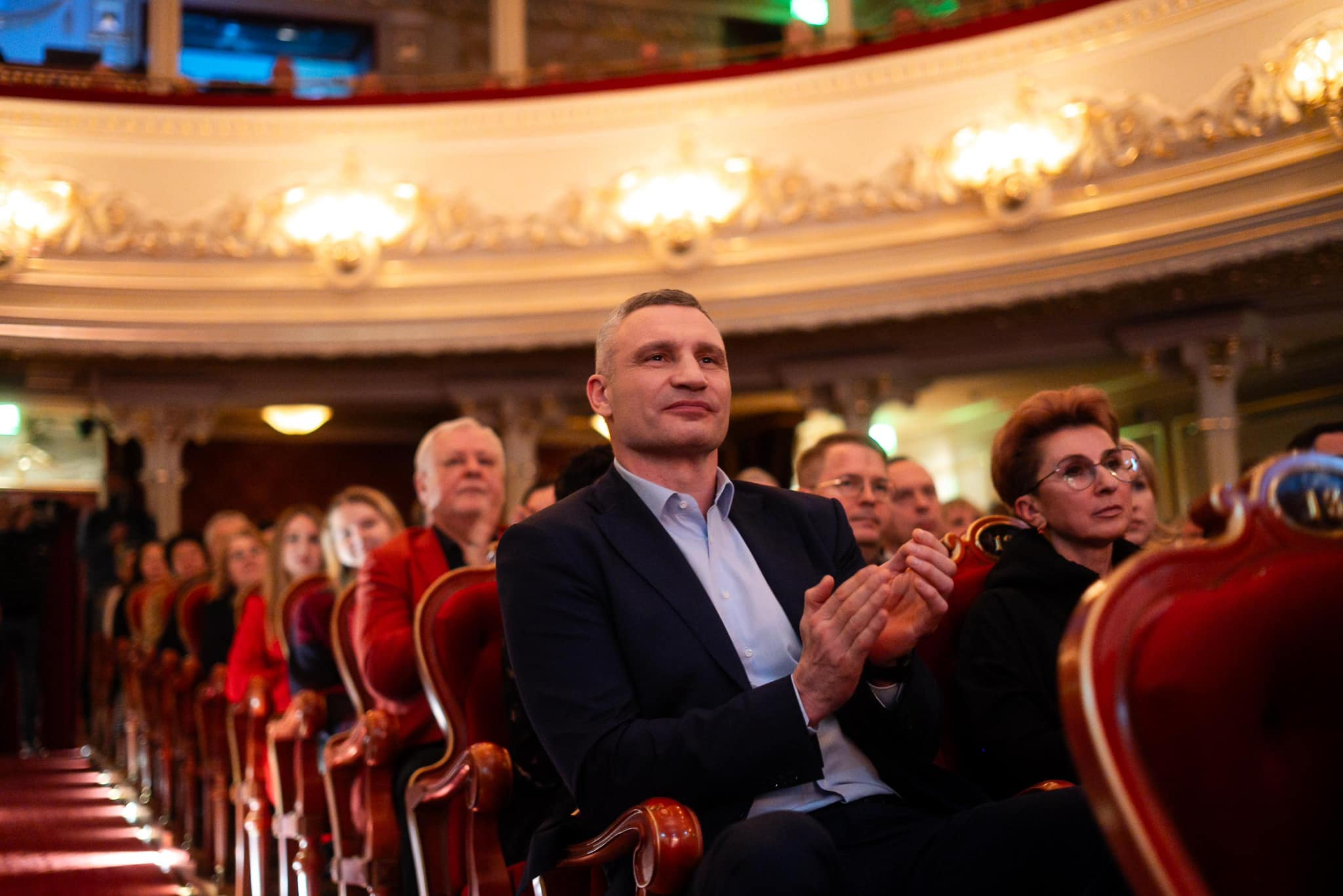 Vitaly Klitschko attending the gala concert in Kyiv. (Photo: National Operetta of the Ukraine)