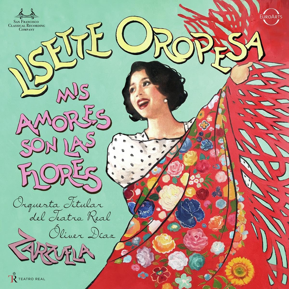 The album "Mis amores son las flores" by Lisette Oropesa. (Photo: San Francisco Classical Recording Company)