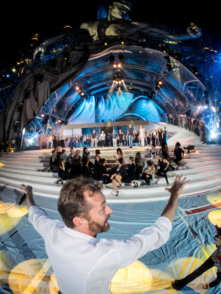 Giorgio Madia rehearsing the Life Ball in Vienna. (Photo: Private)